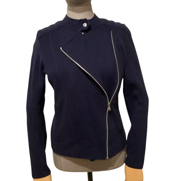 Ralph Lauren 100% cotton moto sweater, navy blue, size medium - Picture 2 of 12